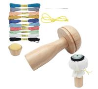 Kit Darning Needles Con Hongo De Madera | Conjunto De Reparación De Correa Elástica Para, Reparación De Subprocesos | Ideal Para Sombreros, Pantalones, Suéteres, Manualidades De Costura De Bricol