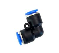 Kit de 1 pieza de racores de aire de liberación rápida for tubos de PU/nailon de 4-16 mm: conectores rectos/en Y/de 3 vías for sistemas de aire y vacío(6mm Pv)