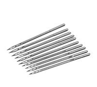 Kit de 10 Agujas de Acero Inoxidable Plateado para Reparación de Zapatos, Herramientas de Costura para Cuero, Modelo SL-26