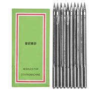 Kit de 10 Agujas para Reparación de Zapatos y Cuero, Acero Inoxidable Plateado, Modelo SL-18