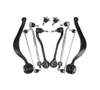 Kit de 10 brazos de control de barra de acoplamiento, rótula y estabilizador de suspensión delantera, compatible con BMW X5 E53 3.0d 3.0i 4.4i 4.6is 4.8is