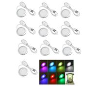 Kit de 10 lámparas LED para impresora 3D para LED Lamp Kit 001 con 1 m tipo A 7 colores RGB ajustables para DIY Bambu Lab X1C/P1P/P1S/X1/X1E/H2D 001 Pie de lámpara de escritorio impreso en 3D