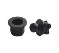 Kit de 10 pares de clavijas de plástico para altavoz y parrilla de enchufe de bola para un fácil montaje en gabinete y proyectos de diseño de audio personalizados en color negro (A31)