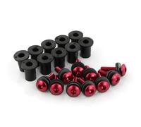 Kit De 10 Pernos Para Parabrisas Motocicleta Para Ducati 748, 916, 996, 998, 749, 999, 848, 1098 Y 1198, Para Panigale 899, 959, 1199 1299 Aleación CNC(rojo)