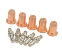 Kit de 10 piezas de consumibles de corte de plasma IPT-60, boquillas y electrodos de 0,1 mm compatibles con Everlast para PowerPlasma 50S/60S, para PowerPro 205Si/256Si, Forcecut 62i, HeroC