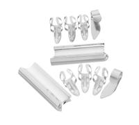 Kit de 10 Slides de Guitarra Púas de Dedo para Guitarra | Aleación de Níquel y Cobre, Color Plata, Uso en Escenario y Práctica Diaria, Diseño Compacto y Ergonómico