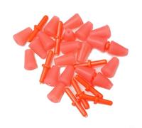 Kit de 10 tapones flotantes deslizantes para pesca en ríos y mares | Construcción de plástico, para colores rojo y amarillo, diseño deslizante para un fácil ajuste, evita el desgaste de la línea