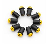 Kit De 10 Tornillos para Parabrisas 5 Mm para CB150R CB190R CB300 CB500 CB600 CB650F/R NC700 NC750 CBF1000 CBF500 CBF(Yellow)