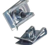 Kit de 10 tuercas en U - Abrazaderas tipo U M4, M5, M6 y M8 con rosca for coche, motocicleta, scooter, quad y ciclomotor.(M6)