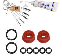 KIT DE 11 JUNTAS MANTENIMIENTO GRUPO VÁLVULA DE Drenaje UNIDAD DE INFUSIÓN PISTON PERCOLACIÓN BEC DE ADMISIÓN TUBO MÁQUINA DE CAFÉ REEMPLAZO COMPATIBLE CON JURA IMPRESSA AEG KRUPS ETC…