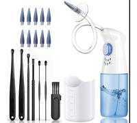 Kit de 11 Piezas para Eliminar Cera del Oído con Manual, Toalla y Recipiente - Set Premium de Limpieza en Casa para Adultos, Completa DIY Pulverizador de Agua, Tapones Reutilizables & Herramientas