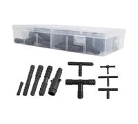 Kit de 115 conectores de vacío automotrices con accesorios de línea de vacío de nailon adecuados para mantenimiento de automóviles, juntas de pulverización de agua y conexiones de limpiaparabrisas