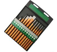 Kit de 12 cinceles esenciales diseñado para demolición y tallado de superficies de ladrillo y hormigón con facilidad