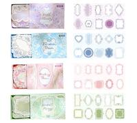 Kit de 120 hojas de papel vintage para álbumes de recortes, suministros estéticos de diario de basura floral, papel decorativo para álbumes de recortes y suministros de estampado, planificadores