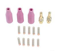 Kit de 15 boquillas de soldadura y puntas de revestimiento compatibles con 15AK MB15 para antorchas de soldadura MIG MAG para un rendimiento fiable (0,6 mm)