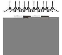 Kit de 15 filtros de Cepillo Lateral para aspiradora robótica para Lefant M200 M201 M501 T700, 5 filtros HEPA, 10 cepillos Laterales