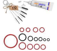 KIT DE 15 JUNTAS DE MANTENIMIENTO VÁLVULA DE SOPORTE VÁLVULA DE VAPOR GRUPO DE INFUSIÓN VÁLVULA DE FLUJO MÁQUINA DE CAFÉ REEMPLAZO COMPATIBLE CON PHILIPS SAECO SPIDEM GAGGIA ETC…