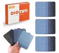 Kit de 15 Piezas Parches Ropa Termoadhesivos para Niños y Adultos, Multiples Colores, Ideal para Rodilleras Pantalones y Reparación de Tejidos, Fuerte Adhesión Interior y Exterior