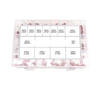 Kit de 150 condensadores película polipropileno CBB, 10NF - 68NF, 400V, 630V, surtido capacitancias, 22NF, 47NF, 100NF, 220NF, 470NF, 560NF Capacitance Meters