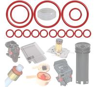 Kit de 16 juntas de mantenimiento tanque de agua flowmeter medidor termóblock grupo de infusión de tubería máquina de café reemplazo compatible con DELONGHI EABI EAM ECA ESAM PHILIPS HD5720 AEG