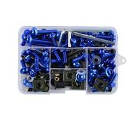 Kit De 177 Tornillos, Tuercas Y Clips para Carenado para Piaggio Vespa GTS 300. Parabrisas Y Cristales. Tuercas Pernos Clips Motocicleta(Azul)