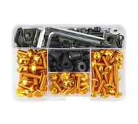 Kit De 190 Tornillos Carrocería Y Carenado Para Ducati 1199 Panigale 1299 R Final Edition 18-19 S Tricolore 12-13 bicicleta calle(Gold)