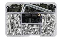 Kit De 190 Tornillos Y Pernos Fijación Para Carenado Parabrisas Motocicleta Para Suzuki GSXR 600, 750, 1000, K1, K2, K3, K4, K5, K6, K7, K8, K9 K10 Aleación CNC(Plata)