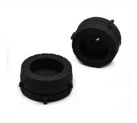 Kit de 2 abridores para adaptador de cubo, base de plástico, abrazadera para grabadora de cinta de carrete a carrete de 1/4 de pulgada, color negro