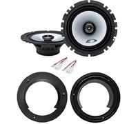 Kit de 2 altavoces Alpine SXE-1725S delanteros o traseros para Fiat Sedici (189) 2006-2014, Suzuki desde 2005 en adelante (ver modelos) con 2 soportes y 2 conectores
