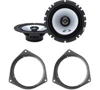 Kit de 2 altavoces Alpine SXE-1725S para Toyota Corolla, Avensis (ver desc.) + 2 soportes delanteros/traseros