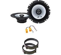 Kit de 2 altavoces delanteros Alpine SXE-1725S para Alfa 147/159 de 165 mm con 2 soportes delanteros y 2 conectores