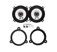 Kit de 2 altavoces delanteros o traseros Alpine SXE-1325S para Renault Clio IV 3P, Megane III desde 2009 en adelante con 2 soportes y 2 conectores