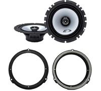 Kit de 2 altavoces delanteros o traseros ALPINE SXE-1725S de 16,5 cm para Ford C-Max 2011-2019, Focus III 2011-2020, Grand C-Max 2011-2019 + 2 soportes