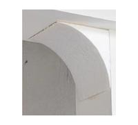 Kit de 2 arcos de puerta de medio círculo, moldura de espuma ligera de alta densidad, alternativa fácil de bricolaje al yeso que no se descuelga for sala de estar y(55x55cm,20cm)