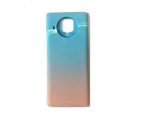 Kit de 2 fundas para batería + adhesivo de doble cara compatible con Xiaomi Mi 10T Lite 5G / M2007J17G de cristal trasero + adhesivo (para dorado (azul/rosa)