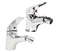 Kit de 2 grifos para baño y bidé, par de grifos de latón cromado