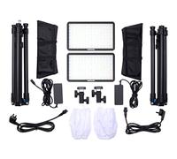 Kit de 2 luces Amaran Pano 60c, carbón (versión UE)