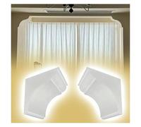 Kit de 2 molduras de Pared precortadas Ligeras para Arcos, fácil instalación DIY, Color Blanco, moldura de Arco para Puertas Interiores pintable para Cualquier Abertura, añade Esquinas Moder