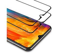 Kit de 2 piezas compatible con OPPO A16 / A16S CPH2271 / CPH2269 CPH2275 / A54s CPH2273 (6.52) Película vidrio Full pantalla táctil templado antigolpes 9H antiarañazos pantalla (marco negro)