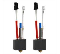 Kit de 2 piezas Hot End para KP3S V1 24V 60W con boquilla de latón de 0,4 mm y termistor.