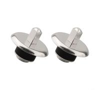 Kit de 2 pines de acoplamiento para licuadora Oster, piezas de licuadora de cobre, reparación de zócalo de base de tarro, 3,2 cm, color plateado y negro