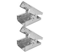 Kit de 2 soportes para caballete |Soporte de exhibición de metal resistente para proyectos de carpintería/bricolaje |Hardware experto para caballetes de sierra resistentes