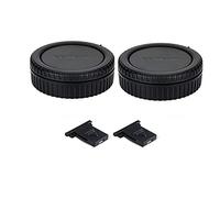 Kit de 2 Tapa Cuerpo Cámara y Tapa Trasera Objetivo para Canon Montura RF | para Canon EOS R100 R50 R50V R50 V R10 R8 R7 R6 Mark V III II R5 R3 R1 R RP y con Montura RF Cámaras sin Espejo y Objetivos