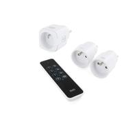 Kit de 2 tomas ON/OFF y mando a distancia DiO + toma DiO Connect - WiFi + 433 MHz