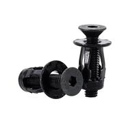 Kit de 20/30/50 tornillos y tuercas remachables con forma de pétalo, expansión de metal, panel de matrícula, abrazadera, gato de seguridad, tuercas M4, M5, M6, M8(Flat Head (Black),M5x18(20Pcs))
