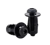 Kit de 20/30/50 tornillos y tuercas remachables con forma de pétalo, expansión de metal, panel de matrícula, abrazadera, gato de seguridad, tuercas M4, M5, M6, M8(Round Head (Black),M8x21(20Pcs))