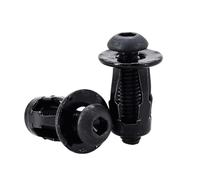 Kit de 20/30/50 tornillos y tuercas remachables for forma de pétalo, expansión de metal, panel de matrícula, abrazadera, gato de seguridad, tuercas M4, M5, M6, M8(Round Head (Black),M4x16(20Pcs))