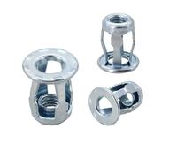 Kit de 20, 30 y 50 tuercas de remache, tornillos de expansión for forma de pétalo, remaches metálicos for panel de matrícula, abrazadera de bloqueo M4, M5, M6 y M8.(Nut Only(Silver),M8x21(30Pcs))