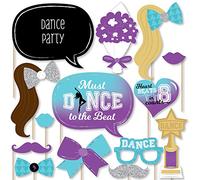 Kit de 20 accesorios para bailes con texto en inglés Must Dance to the Beat