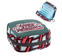 Kit de 20 bolsas de eliminación de servilletas sanitarias para niñas, mujeres y mujeres, con cremallera de gran capacidad, para el día de San Valentín